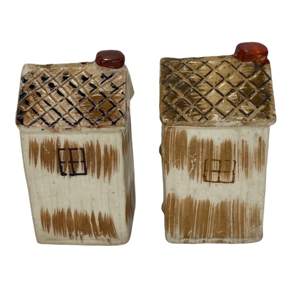 Vintage Ceramic Outhouse Salt and Pepper Shakers “I'm Fulla S, I’m Fulla P” - Picture 7 of 13